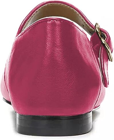 FYS Women Square Toe Low Heel Mary Jane Pumps Flats Ballets Buckled Dress Daily Comfortable Shoes in Kuwait