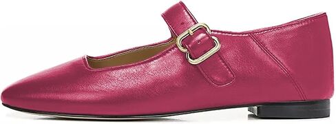 FYS Women Square Toe Low Heel Mary Jane Pumps Flats Ballets Buckled Dress Daily Comfortable Shoes in Kuwait