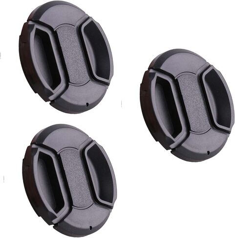 غطاء غطاء العدسة 55 مم (3 حزمة)-متوافق مع Sony 28-70mm F3.5-5.6 ، 18-135mm F3.5-5.6 OSS ، Fe 35mm F1.8-يناسب Sony A7 IV ، A7R III ، A7R IV ، Alpha A7ii ، A7iii ، A7rii & More in Saudi Arabia