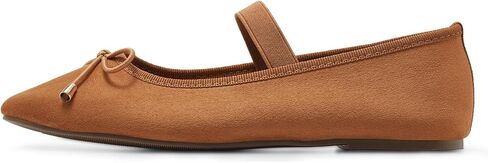 Maxmuxun Ballet Flats for Women Ballet Flats Shoes for Women مغلق أحذية مربعة ماري جين مع حزام مرن القوس مريح شقق النساء الأنيقة in Kuwait