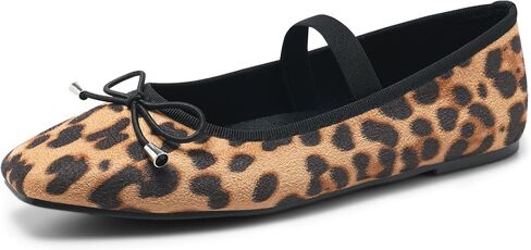 Maxmuxun Ballet Flats for Women Ballet Flats Shoes for Women مغلق أحذية مربعة ماري جين مع حزام مرن القوس مريح شقق النساء الأنيقة in Kuwait