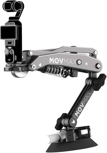 MOVMAX Blade Arm for Osmo Pocket 3 car Mount,Suction Cup Camera Mount with 1/4 Universal Locking Screw,Z-Axis Gimbal Stabilizer for DJI& insta360& Gopro Hero Vlogging Camera & Action Camera in Kuwait