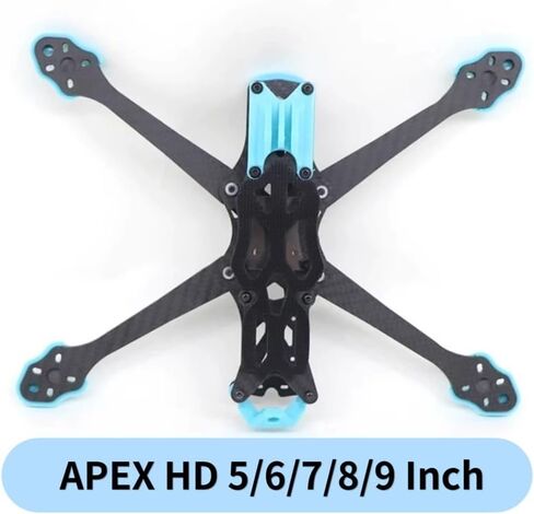 HD5-HD9 5-9 Carbon Fiber Quadcopter Chassis Kit with 5.5mm Arm for DIY FPV Racing Drone (5 Inch Without 3D TPU) in Kuwait