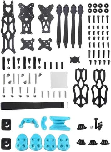 HD5-HD9 5-9 Carbon Fiber Quadcopter Chassis Kit with 5.5mm Arm for DIY FPV Racing Drone (5 Inch Without 3D TPU) in Kuwait