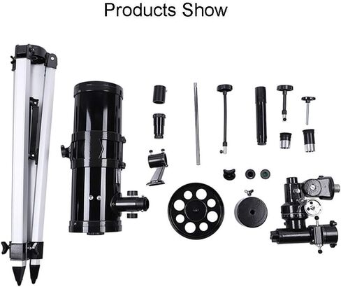 التلسكوبات للبالغين تلسكوب للمبتدئين والأطفال - نطاق الانكسار والطول البؤري 700 مم لمراقبة القمر والكوكب مع جبل الهاتف الذكي العدسة 10 مم/25 ملم (الحزمة 2) in Kuwait