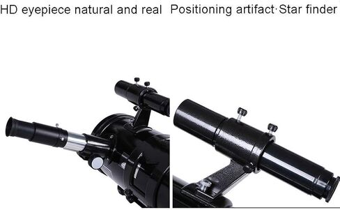 التلسكوبات للبالغين تلسكوب للمبتدئين والأطفال - نطاق الانكسار والطول البؤري 700 مم لمراقبة القمر والكوكب مع جبل الهاتف الذكي العدسة 10 مم/25 ملم (الحزمة 2) in Kuwait