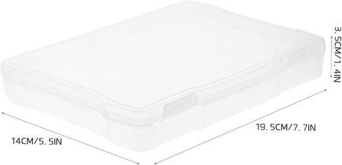 3Pcs Photo Storage Container Box Transparent Plastic Organizer for Photos Greeting Cards Hardware Accessories Jewelry and Electronic Components Compact Multi Functional Case for in Saudi Arabia