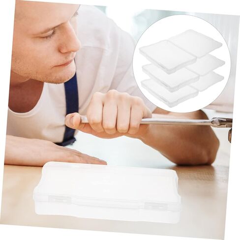 Balacoo 3pcs صناديق تخزين الصور متعددة الأغراض منظم الأجزاء الصغيرة منظم الحرف اليدوية للمجوهرات والبطاقات البريدية الحاوية البلاستيكية للسفر المكتبي والاستخدام المنزلي in Kuwait