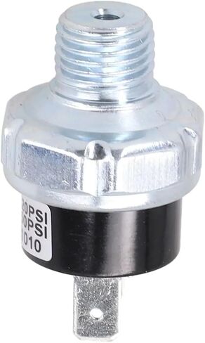 مفتاح ضغط الهواء 1/4 ''-18 NPT مفتاح ضغط ضاغط الهواء 12V/24V لمفتاح التحكم في قرن القطار 110-140PSI 120-150PSI (110-140PSI) in Kuwait