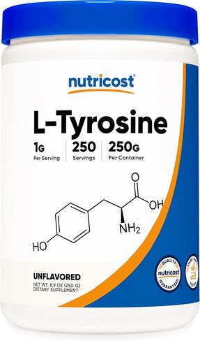 مسحوق Nutricost L-Tyrosine 100 جرام (100 حصة) - 1 جرام لكل حصة in Saudi Arabia