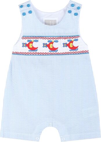 Baby Boys Smocked Shortalls in Saudi Arabia