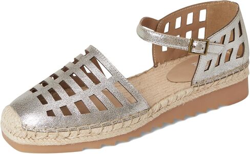 Women's Bijou Mary Jane Flat, Platinum, 9 in Saudi Arabia