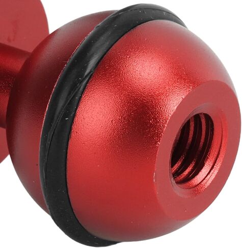 Diving Light Ball Head Aluminum Alloy Hard Coating Anodized Small Lightweight Durable Underwater Camera Flashlight Ball Head for Scuba Diving and Underwater Photography (Red) in Saudi Arabia