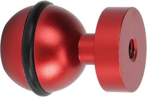 Diving Light Ball Head Aluminum Alloy Hard Coating Anodized Small Lightweight Durable Underwater Camera Flashlight Ball Head for Scuba Diving and Underwater Photography (Red) in Saudi Arabia
