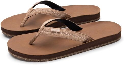 Feelgoodz Women's Zensole Slim Kinderz Water-resistant Vegan Leather/Natural Rubber Flip Flops in Saudi Arabia