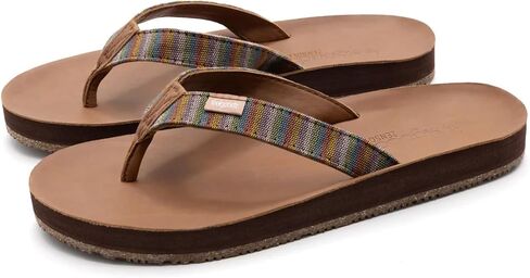 Feelgoodz Women's Zensole Slim Kinderz Water-resistant Vegan Leather/Natural Rubber Flip Flops in Saudi Arabia