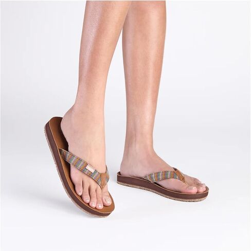 Feelgoodz Women's Zensole Slim Kinderz Water-resistant Vegan Leather/Natural Rubber Flip Flops in Saudi Arabia