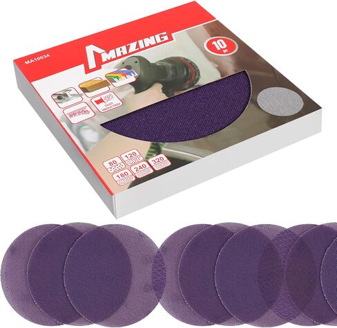 6" Ceramic Mesh Sanding Discs 30x 80-600 Grit Hook&Loop Anti-Clog Sandpaper | Premium ceramic abrasive delivers fast cutting & extended service life. prevents clogging in Saudi Arabia