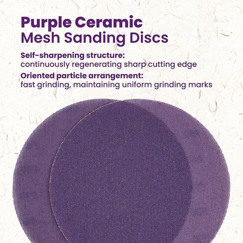 6" Ceramic Mesh Sanding Discs 30x 80-600 Grit Hook&Loop Anti-Clog Sandpaper | Premium ceramic abrasive delivers fast cutting & extended service life. prevents clogging in Saudi Arabia