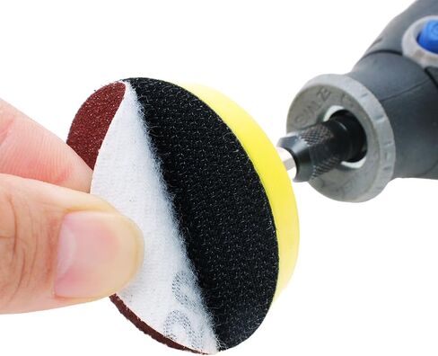 100PCS 2-Inch Sanding Discs Kit with Polishing Pads & Backing Plate – 40 to 400 Grit Sandpaper Set for Drill, Grinder & Rotary Tools in Saudi Arabia