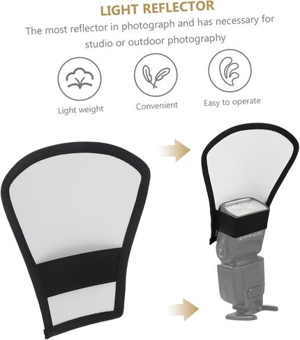 NUOBESTY Universal Flash Diffuser Softbox for Photography Silver/White Reflector Compatible Speedlight Models for Studio and Outdoor Shooting in Saudi Arabia