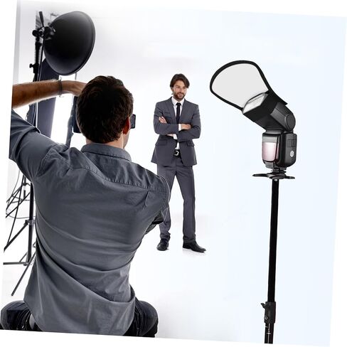 NUOBESTY Universal Flash Diffuser Softbox for Photography Silver/White Reflector Compatible Speedlight Models for Studio and Outdoor Shooting in Saudi Arabia