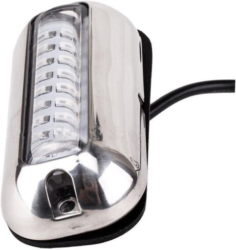 Happyyami 50W Stainless Steel LED Underwater Bridge Lamp Ship Light for Pontoon and Fishing Boats Efficient Blue Light Easy Flush Mount Installation in Saudi Arabia