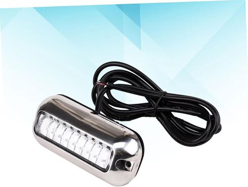 Happyyami 50W Stainless Steel LED Underwater Bridge Lamp Ship Light for Pontoon and Fishing Boats Efficient Blue Light Easy Flush Mount Installation in Saudi Arabia