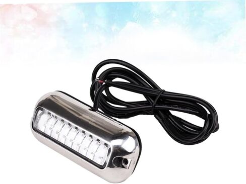 Happyyami 50W Stainless Steel LED Underwater Bridge Lamp Ship Light for Pontoon and Fishing Boats Efficient Blue Light Easy Flush Mount Installation in Saudi Arabia