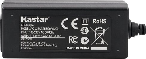 Kastar Pro AC Power Adapter AC-L200 ، AC-L200C ، AC-L25 ، AC-L25A ، AC-L25B ، AC-L25C لـ Sony HandyCam HDR-CX550 HDR-CX550V HDR-XR550 HDR-XR550V DCR-PC350 وما إلى ذلك (انظر الوصف) in Saudi Arabia