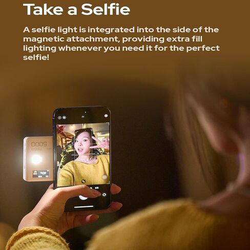 GODOX MA5R RGB LED Phone Light,Magnetic Charging Full-Color Mini On Camera Video Lights,Selfie Lighting for Photography/TikTok/Vlog/Video in Saudi Arabia
