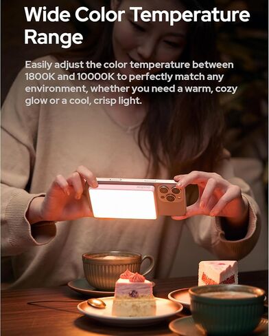 GODOX MA5R RGB LED Phone Light,Magnetic Charging Full-Color Mini On Camera Video Lights,Selfie Lighting for Photography/TikTok/Vlog/Video in Saudi Arabia