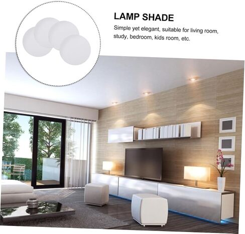 4pcs Anti-Dazzling Lamp Shade Diffuser for Ceiling Spotlight Replacement Light Cover Accessories Fluorescent Light Diffuser for Home and Office in Saudi Arabia