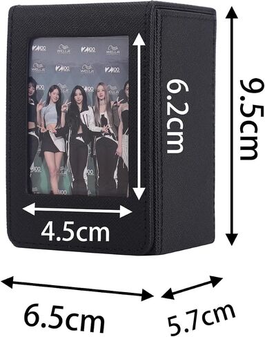Storage Case for 2x3 Inch Films/Photos/Cards, Photo Storage Box for Fujifilm Mini 12 11 9 40 90 Evo LiPlay Instant Film (Black) in Saudi Arabia