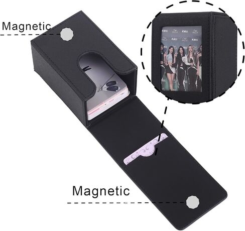 Storage Case for 2x3 Inch Films/Photos/Cards, Photo Storage Box for Fujifilm Mini 12 11 9 40 90 Evo LiPlay Instant Film (Black) in Saudi Arabia