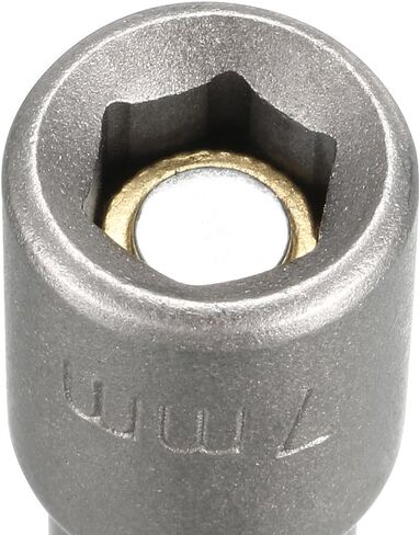 uxcell 2 pcs 1/4 "Quick-Change Hex Shank 13mm Magnetic Nut Setter Driver Bet ، طول 65 ملم ، قياس in Saudi Arabia