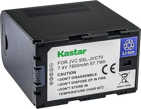 بطارية KASTAR 1 حزمة لـ JVC SSL-JVC50 SSL-JVC70 SSL-JVC75 BN-S8I50 GY-HMQ10 GY-LS300 GY-HM200 GY-HM200U GY-HM600 GY-HM600E GY-HM600EC GY GY GY-HM650 GY-HM650 GY-HM650S GY-HM660SC GY-HM660U in Saudi Arabia