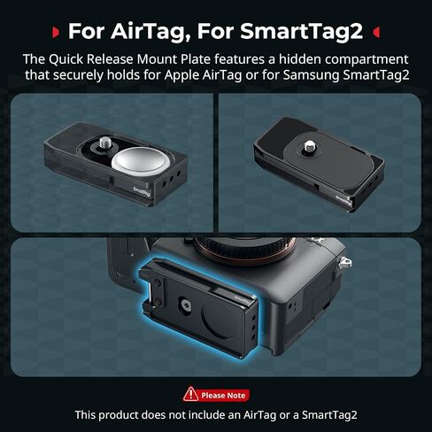 SmallRig Cage for Sony FX30 FX3 with Cable Clamp + Universal Mount Plate for AirTag, for SmartTag2 in Saudi Arabia