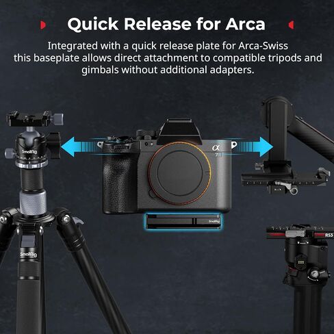 SmallRig Cage for Sony FX30 FX3 with Cable Clamp + Universal Mount Plate for AirTag, for SmartTag2 in Saudi Arabia