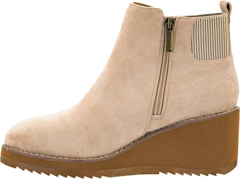 Corkys Footwear Apple Sauced Wedge Bootie ، الذي يتميز بكعب 2.25 بوصة ، وذات إيفا ذات وسادة ناعمة لارتداء كل يوم ، وملابس داخلية كاملة مع الجزء العلوي من جورب العلوي المرن in Saudi Arabia