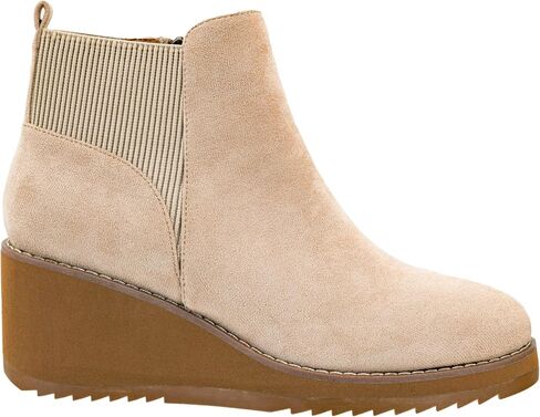 Corkys Footwear Apple Sauced Wedge Bootie ، الذي يتميز بكعب 2.25 بوصة ، وذات إيفا ذات وسادة ناعمة لارتداء كل يوم ، وملابس داخلية كاملة مع الجزء العلوي من جورب العلوي المرن in Saudi Arabia