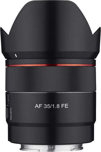 Rokinon 35mm F1.8 Auto Focus Compact Full Frame Wide Lens for Sony E Mount ، Black ، IO3518-E (متجدد) in Saudi Arabia