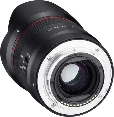 Rokinon 35mm F1.8 Auto Focus Compact Full Frame Wide Lens for Sony E Mount ، Black ، IO3518-E (متجدد) in Saudi Arabia