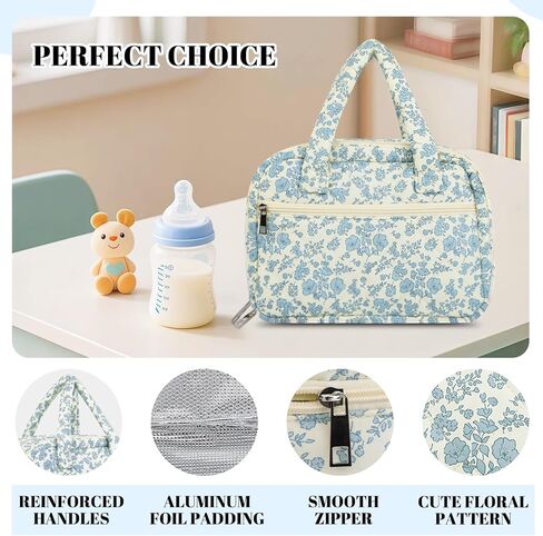 rain bunny Cotton Quilted Wearable Breast Pump Bag Compatible With Elvie, Willow and Momcozy, Pumping Bag for Work, Travel in Kuwait