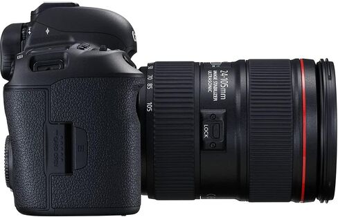 Canon EOS 5D Mark IV DSLR Camera with EF 24-105mm f/4L is II USM Lens | Full-Frame 30.4MP, 4K Video, Dual Pixel CMOS AF | Professional Photography Kit (1483C010) + Canon Shoulder Bag + 64GB Card in Saudi Arabia