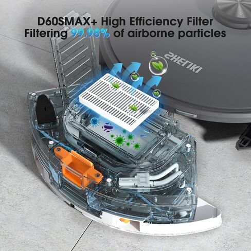 متوافق مع D60s ، D60S Max ، Lidar الملاحة الفراغ الذكي والروبوت التطهير ، مرشحات الملحقات البديلة (حزمة) in Saudi Arabia