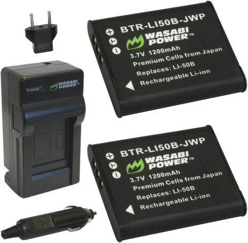 Wasabi Power Battery (2-Pack) and Charger for Panasonic VW-VBX090 and Panasonic HX-WA03, HX-WA2, HX-WA20, HX-WA3, HX-WA30 in Saudi Arabia