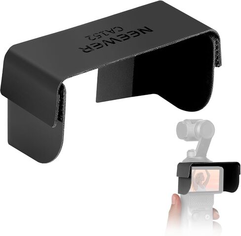 NEEWER Basics Sunshade Cover Compatible with DJI OMSO Pocket 3, Pocket 3 Creator Combo Accessories Screen Lens Sun Hood Protector 2 Pieces Included, Water, Stain & Wear Resistant, CA152 in Saudi Arabia