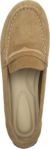 Women's Suede Leather Driving Loafers Comfortable and Elegant Mocasin Shoes Penny Shoes in Saudi Arabia
