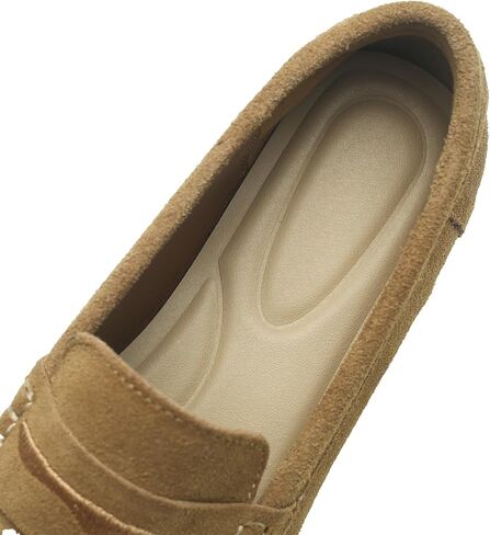 Women's Suede Leather Driving Loafers Comfortable and Elegant Mocasin Shoes Penny Shoes in Saudi Arabia